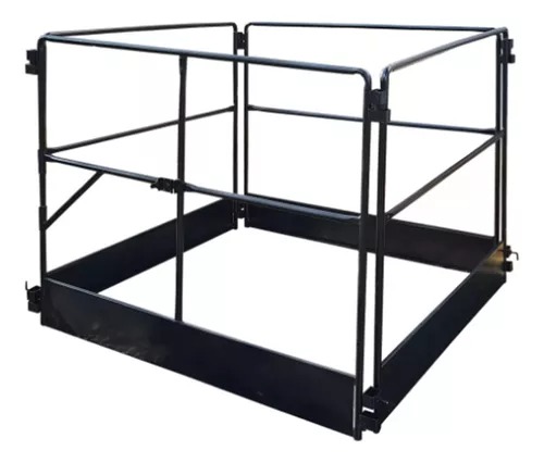 Conjunto de Guarda-Corpo Tipo Gaiola com Rodapé NR18